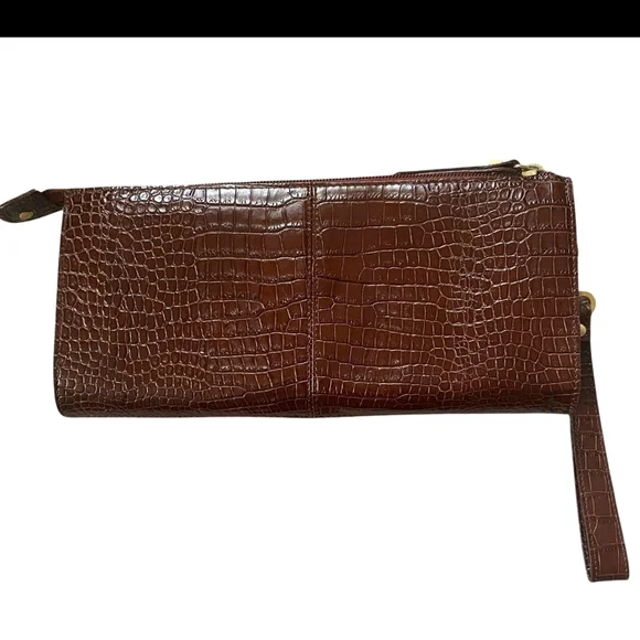 Talbots Brown Crossbody Bag with Gold Hardware - Picture 15 of 15